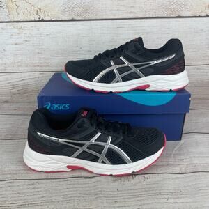 ASICS Gel-Contend 3 Womens Sz 6 Running Shoes Black Pink